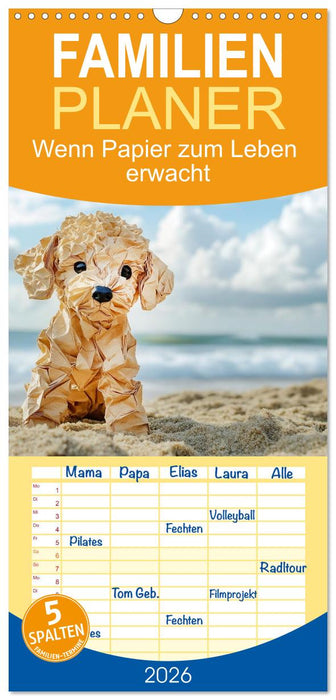 Wenn Papier zum Leben erwacht (CALVENDO Familienplaner 2026)