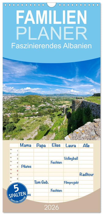 Faszinierendes Albanien (CALVENDO Familienplaner 2026)