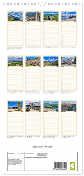 Faszinierendes Albanien (CALVENDO Familienplaner 2026)