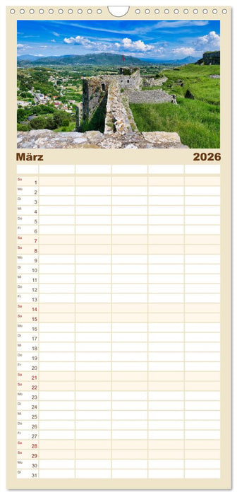 Faszinierendes Albanien (CALVENDO Familienplaner 2026)