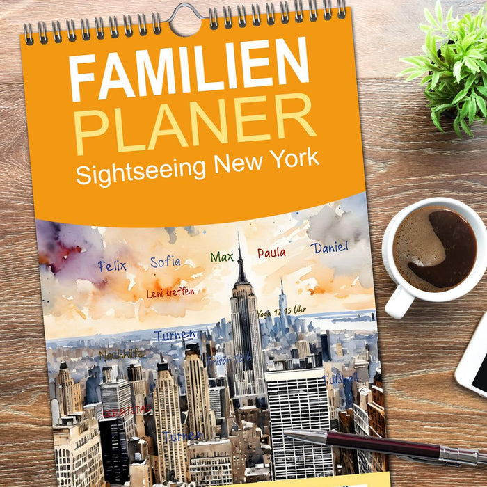 Sightseeing New York (CALVENDO Familienplaner 2026)