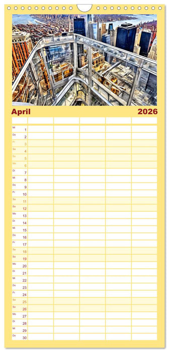 Sightseeing New York (CALVENDO Familienplaner 2026)