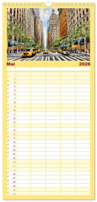 Sightseeing New York (CALVENDO Familienplaner 2026)