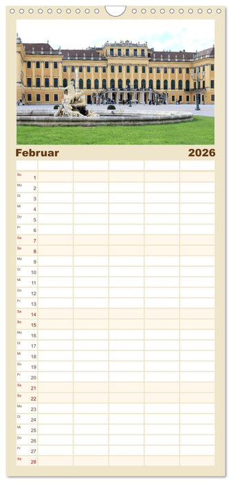 Bezauberndes Wien (CALVENDO Familienplaner 2026)