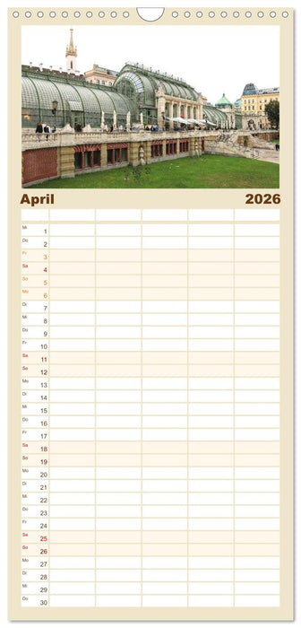 Bezauberndes Wien (CALVENDO Familienplaner 2026)