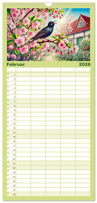 Tiere im Garten - Tierische Begegnungen in der grünen Oase (CALVENDO Familienplaner 2026)