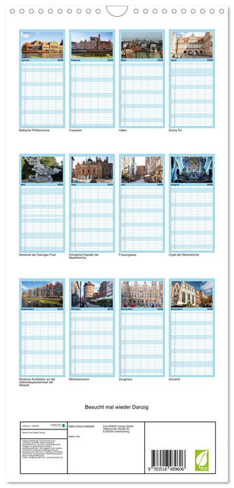 Besucht mal wieder Danzig (CALVENDO Familienplaner 2026)