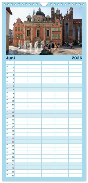 Besucht mal wieder Danzig (CALVENDO Familienplaner 2026)