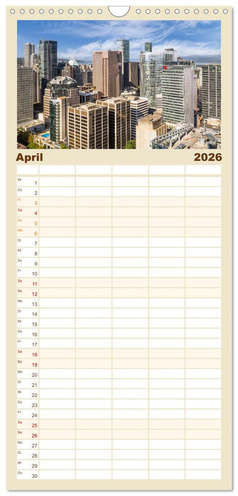 VANCOUVER Küstencharme und Urbanität (CALVENDO Familienplaner 2026)