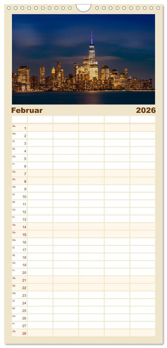 NEW YORK CITY Urbane Magie (CALVENDO Familienplaner 2026)