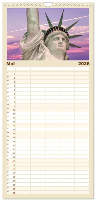 NEW YORK CITY Urbane Magie (CALVENDO Familienplaner 2026)