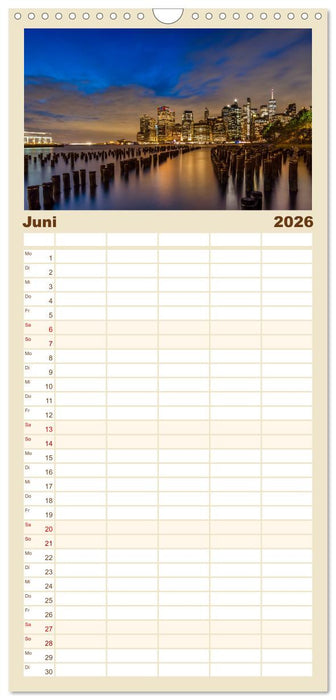 NEW YORK CITY Urbane Magie (CALVENDO Familienplaner 2026)