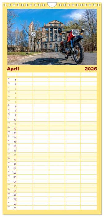 Meine MZ ES 250/2 unterwegs in Chemnitz (CALVENDO Familienplaner 2026)