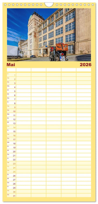 Meine MZ ES 250/2 unterwegs in Chemnitz (CALVENDO Familienplaner 2026)
