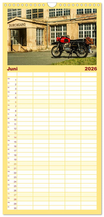 Meine MZ ES 250/2 unterwegs in Chemnitz (CALVENDO Familienplaner 2026)