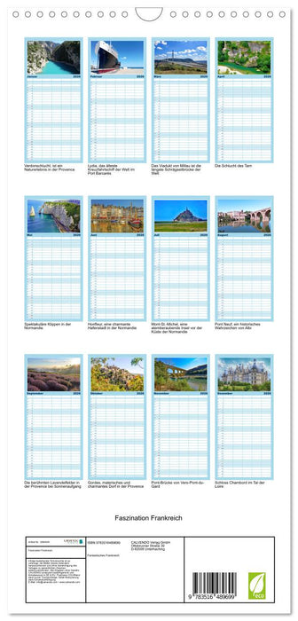 Faszination Frankreich (CALVENDO Familienplaner 2026)
