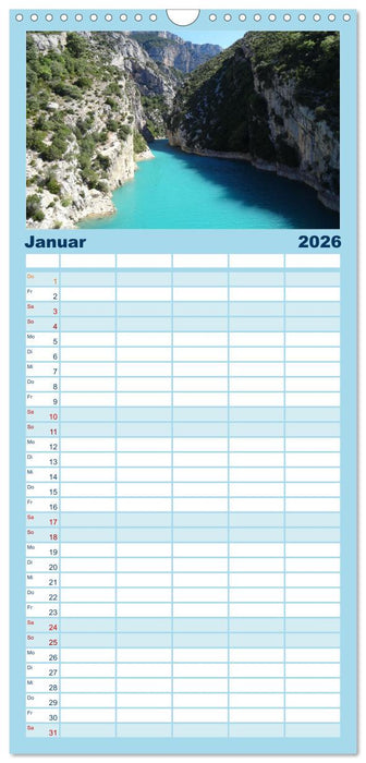 Faszination Frankreich (CALVENDO Familienplaner 2026)