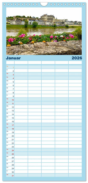 Romantisches Loiretal (CALVENDO Familienplaner 2026)