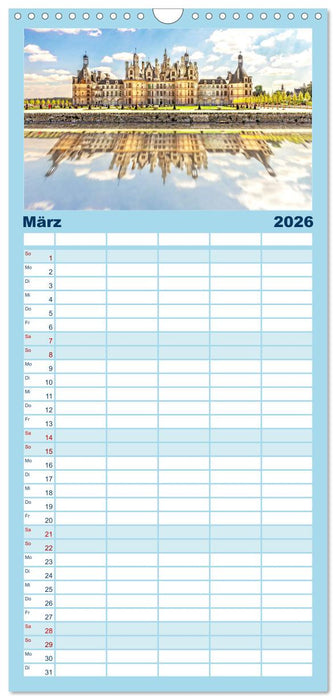 Romantisches Loiretal (CALVENDO Familienplaner 2026)