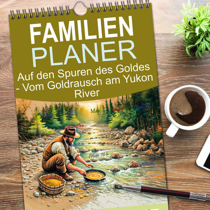 Auf den Spuren des Goldes - Vom Goldrausch am Yukon River (CALVENDO Familienplaner 2026)