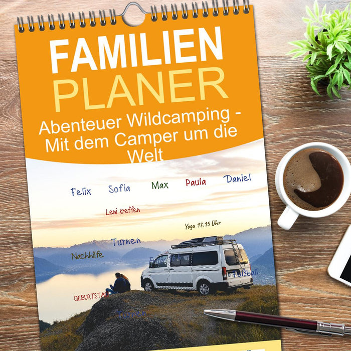 Abenteuer Wildcamping - Mit dem Camper um die Welt (CALVENDO Familienplaner 2026)