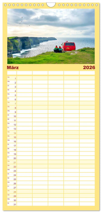 Abenteuer Wildcamping - Mit dem Camper um die Welt (CALVENDO Familienplaner 2026)