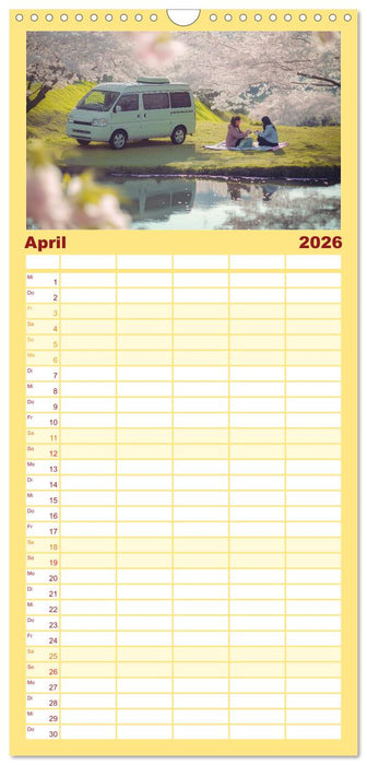 Abenteuer Wildcamping - Mit dem Camper um die Welt (CALVENDO Familienplaner 2026)