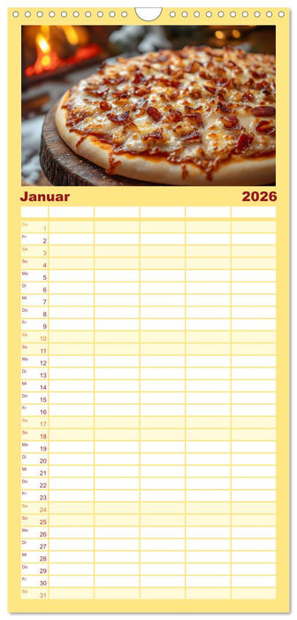 Pizza geht immer - Zu jeder Jahreszeit (CALVENDO Familienplaner 2026)