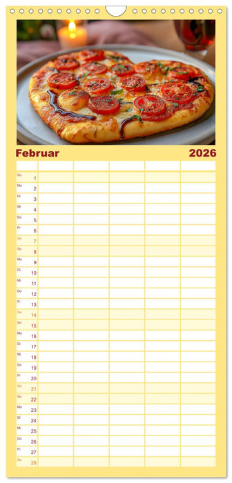 Pizza geht immer - Zu jeder Jahreszeit (CALVENDO Familienplaner 2026)