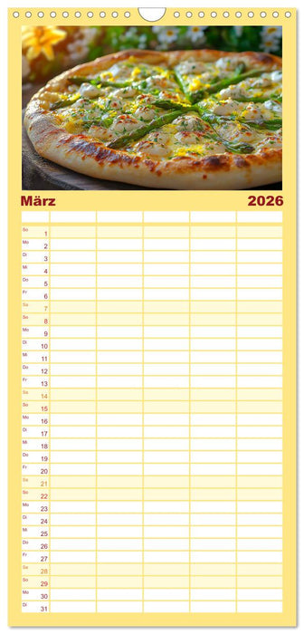 Pizza geht immer - Zu jeder Jahreszeit (CALVENDO Familienplaner 2026)