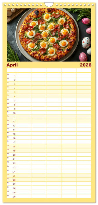 Pizza geht immer - Zu jeder Jahreszeit (CALVENDO Familienplaner 2026)