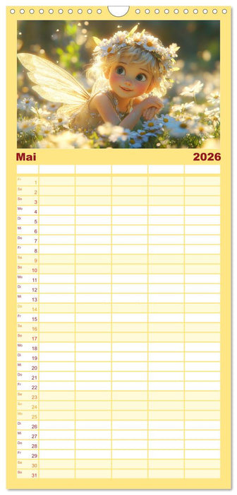 Zauberhaftes Elfenland. Die duftige Welt der Naturgeister (CALVENDO Familienplaner 2026)