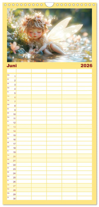 Zauberhaftes Elfenland. Die duftige Welt der Naturgeister (CALVENDO Familienplaner 2026)