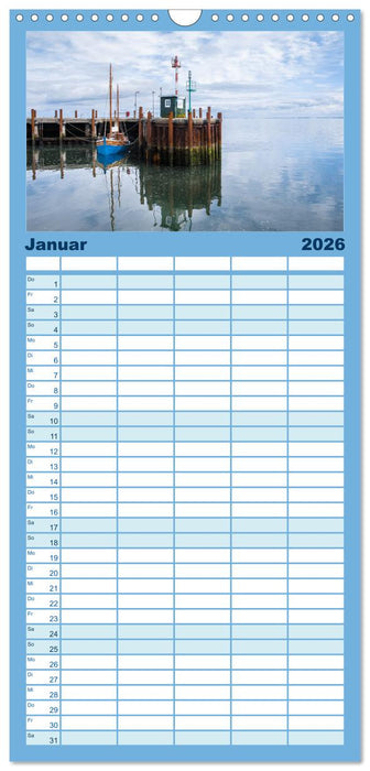 Sylt süchtig (CALVENDO Familienplaner 2026)