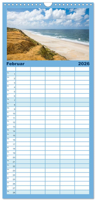 Sylt süchtig (CALVENDO Familienplaner 2026)