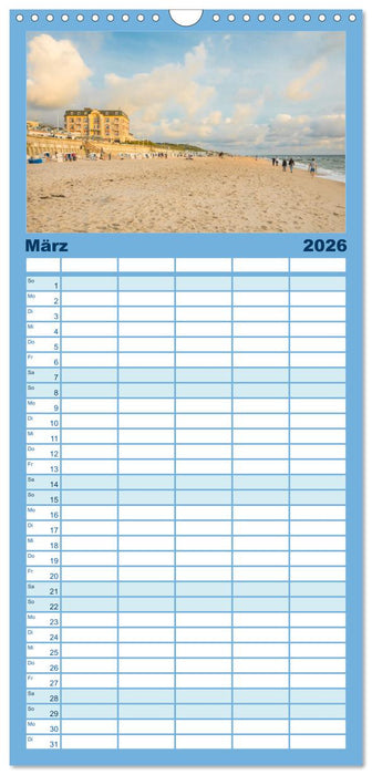 Sylt süchtig (CALVENDO Familienplaner 2026)