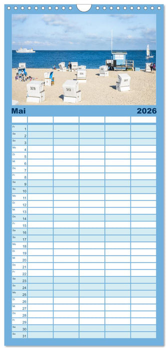 Sylt süchtig (CALVENDO Familienplaner 2026)