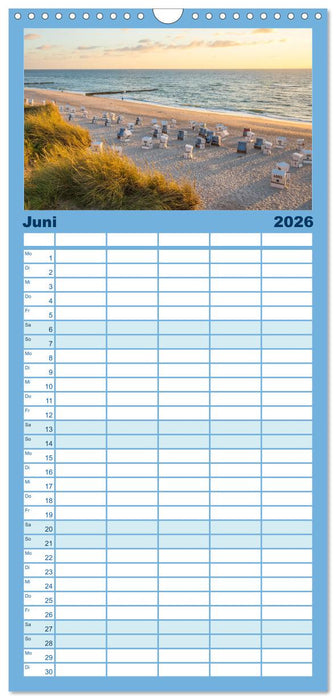 Sylt süchtig (CALVENDO Familienplaner 2026)