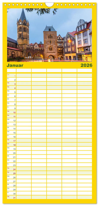 Wartburgstadt Eisenach - Reise durch das schöne Thüringen (CALVENDO Familienplaner 2026)