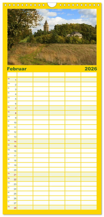 Wartburgstadt Eisenach - Reise durch das schöne Thüringen (CALVENDO Familienplaner 2026)