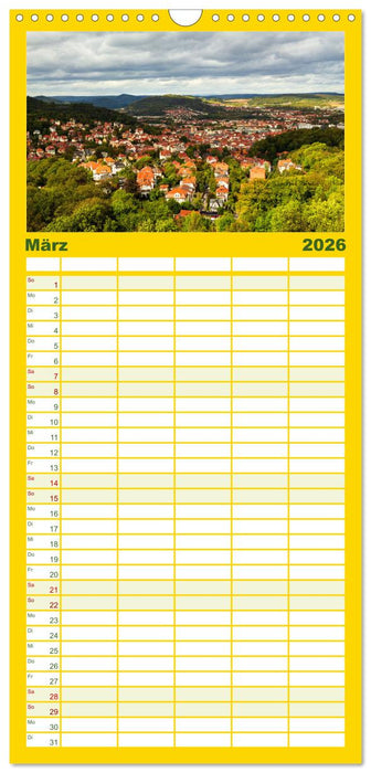 Wartburgstadt Eisenach - Reise durch das schöne Thüringen (CALVENDO Familienplaner 2026)