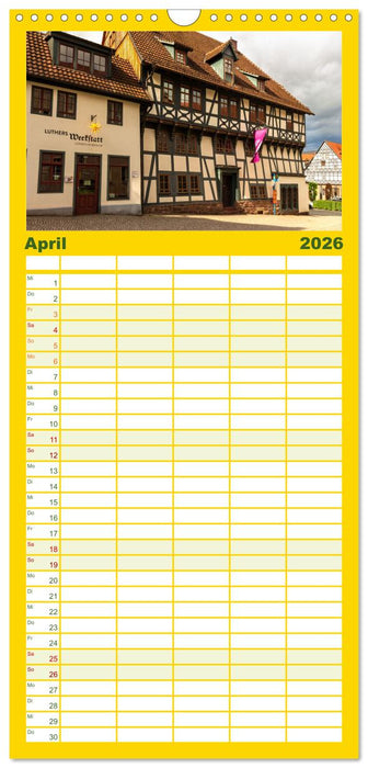 Wartburgstadt Eisenach - Reise durch das schöne Thüringen (CALVENDO Familienplaner 2026)