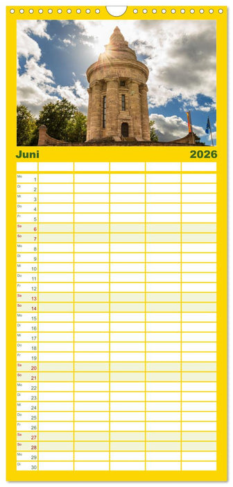 Wartburgstadt Eisenach - Reise durch das schöne Thüringen (CALVENDO Familienplaner 2026)