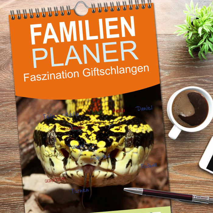 Faszination Giftschlangen (CALVENDO Familienplaner 2026)