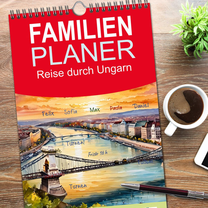 Reise durch Ungarn (CALVENDO Familienplaner 2026)