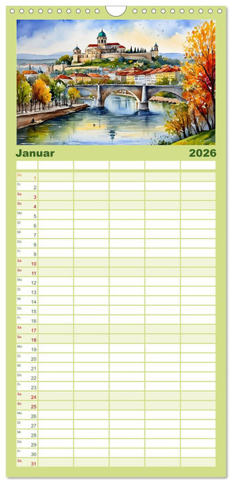 Reise durch Ungarn (CALVENDO Familienplaner 2026)