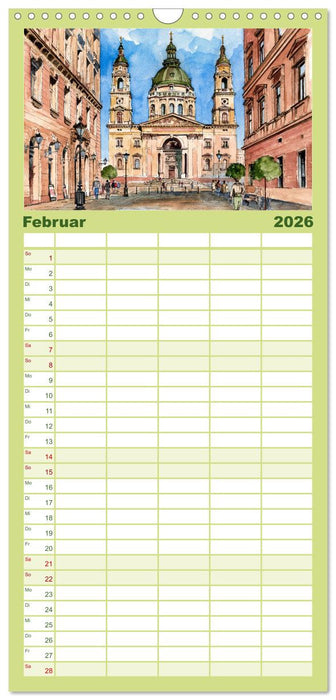 Reise durch Ungarn (CALVENDO Familienplaner 2026)