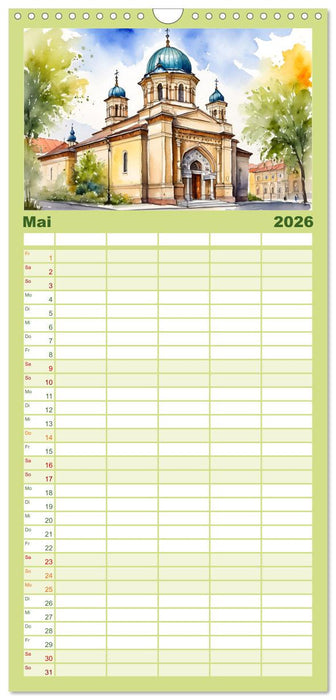 Reise durch Ungarn (CALVENDO Familienplaner 2026)