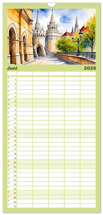 Reise durch Ungarn (CALVENDO Familienplaner 2026)