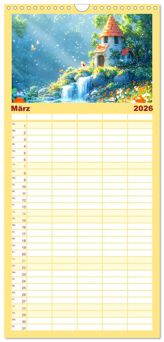 Willkommen im Wunderwald. Zauberhafte Abenteuer mit tierischen Freunden (CALVENDO Familienplaner 2026)